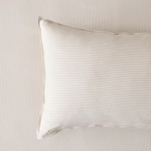 Levi Reversible Brushed Cotton Quilt Cover - Oat