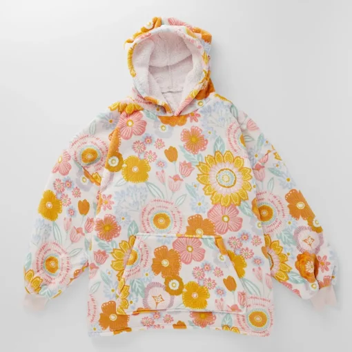Lottie Hooded Sherpa Blanket