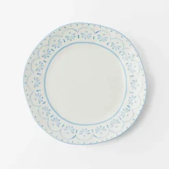 Lucinda Dinner Plate - Blue/White