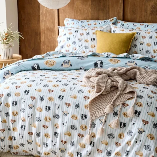 Lucky Reversible Flannelette Quilt Cover Set