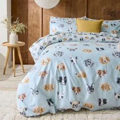 Lucky Reversible Flannelette Quilt Cover Set