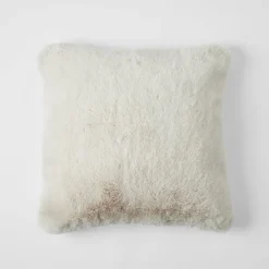 Luxury Faux Fur Cushion - Stone