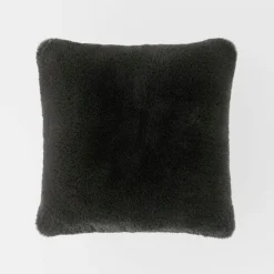 Luxury Faux Fur Cushion - Stone