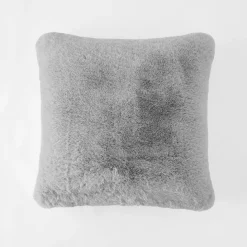 Luxury Faux Fur Cushion - Stone