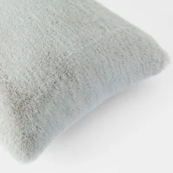 Luxury Faux Fur Cushion - Stone