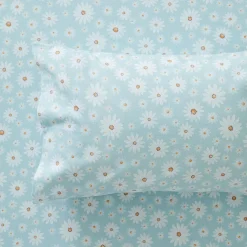 Maeva Flannelette Sheet Set - Soft Blue Floral