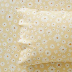 Maeva Flannelette Sheet Set - Soft Blue Floral