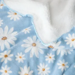 Marguerite Sherpa Blanket - Blue