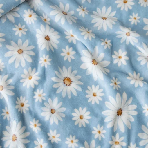 Marguerite Sherpa Blanket - Blue