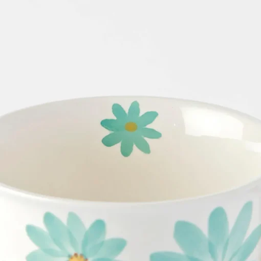 Margurite Pedestal Tea Cup - Teal