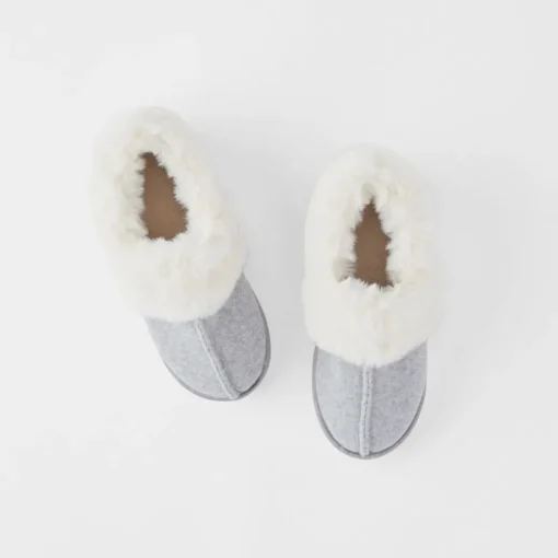 Marle Felt Slipper - Grey