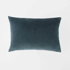 Meera Velvet Linen Cushion - Olive Green