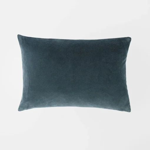 Meera Velvet Linen Cushion - Olive Green