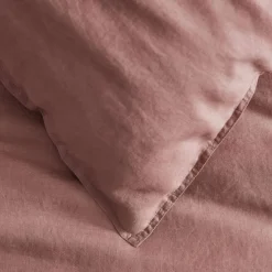 Milano Linen Quilt Cover - Rose