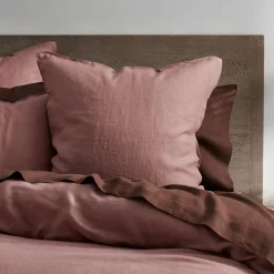 Milano Linen Quilt Cover - Rose
