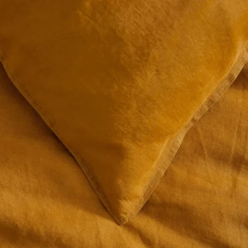 Milano Linen Quilt Cover - Mustard