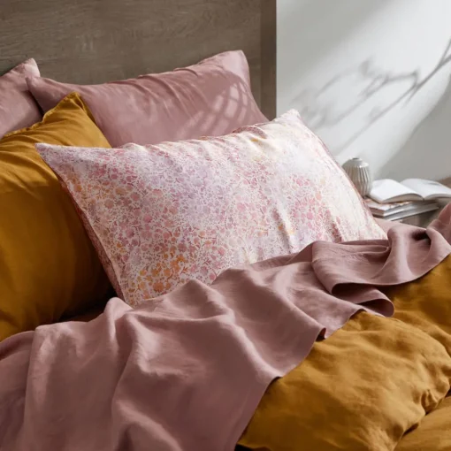 Milano Linen Quilt Cover - Mustard