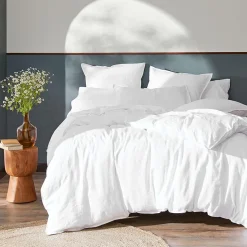 Milano Linen Quilt Cover - Granite