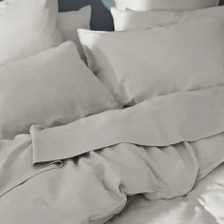 Milano Linen Quilt Cover - Granite