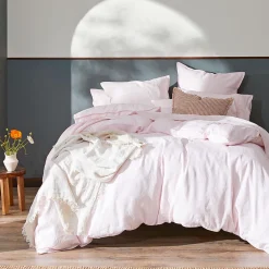 Milano Linen Quilt Cover - Granite