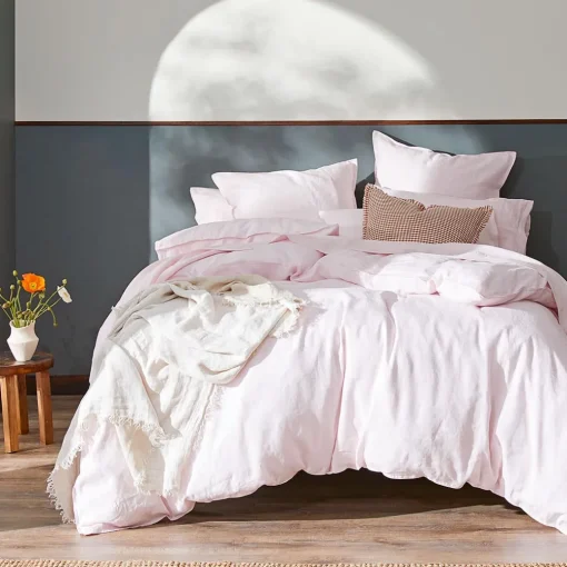 Milano Linen Quilt Cover - Granite