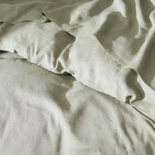 Milano Linen Quilt Cover - Granite