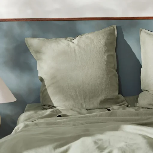 Milano Linen Quilt Cover - Granite