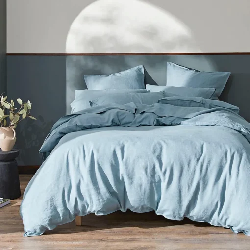 Milano Linen Quilt Cover - Granite