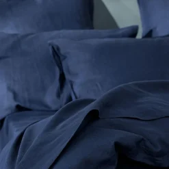 Milano Linen Quilt Cover - Granite