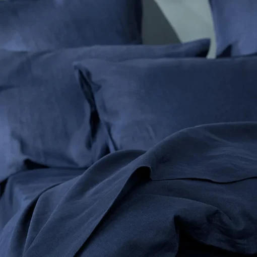 Milano Linen Quilt Cover - Granite