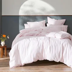 Milano Linen Quilt Cover - Granite