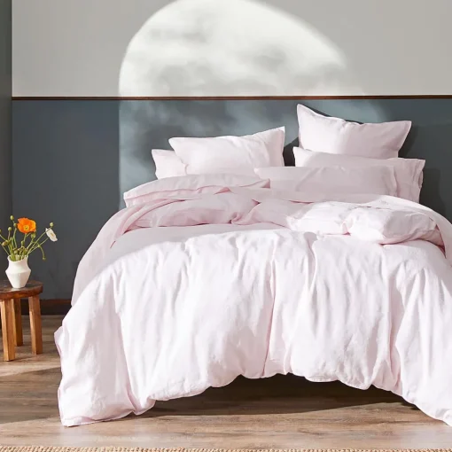 Milano Linen Quilt Cover - Granite
