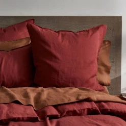Milano Linen Quilt Cover - Henna