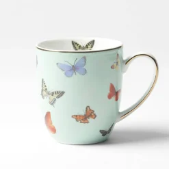 Miss Butterflies Mug - Mint