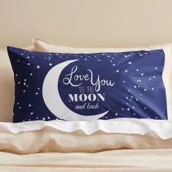 Moon And Back Glow Standard Pillowcase