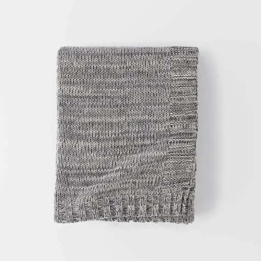 Moss Ombre Throw - Bluestone