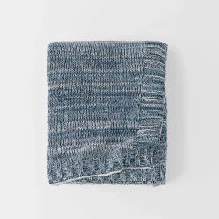 Moss Ombre Throw - Bluestone