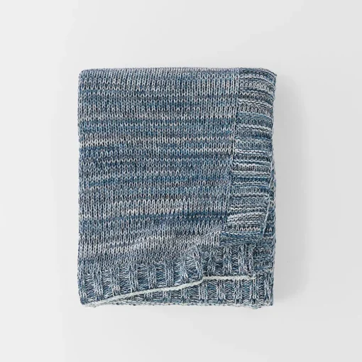 Moss Ombre Throw - Bluestone