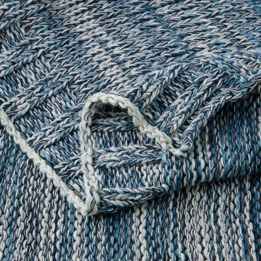Moss Ombre Throw - Bluestone