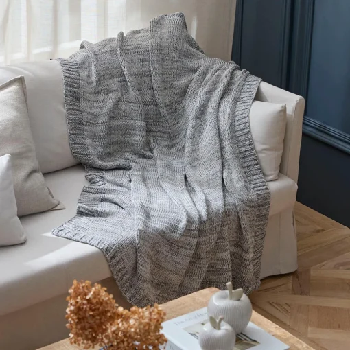 Moss Ombre Throw - Bluestone