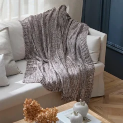 Moss Ombre Throw - Bluestone