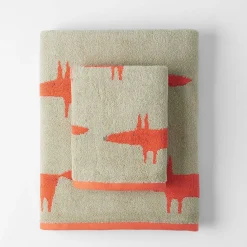 Mr Fox Towel - Light Blue