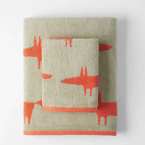 Mr Fox Towel - Light Blue
