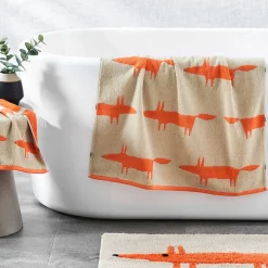 Mr Fox Towel - Light Blue