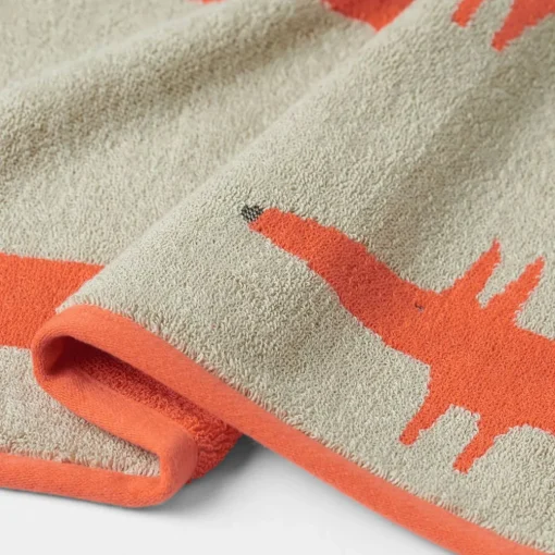 Mr Fox Towel - Light Blue