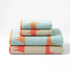 Mr Fox Towel - Light Blue