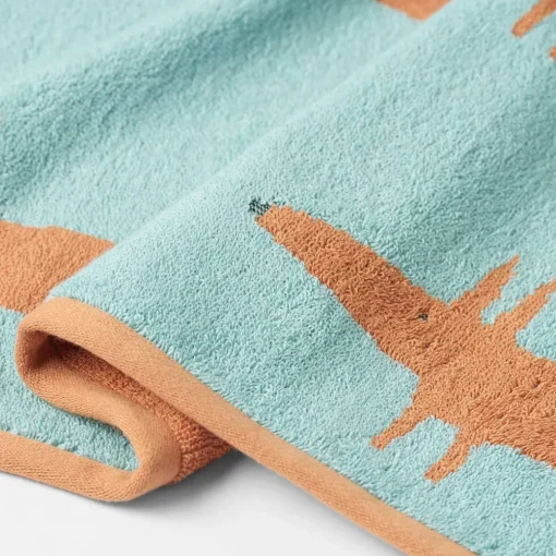 Mr Fox Towel - Light Blue