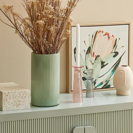 Nellie Candle Holder - Dark Green