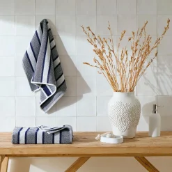Neve Wide Stripe Turkish Cotton Towel