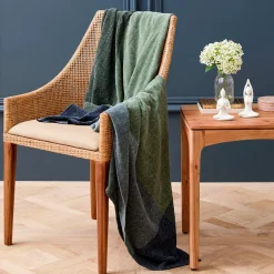 Otto Throw - Moss/Navy